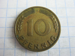 Germany 10 Pfennig 1949 J ( Thick J ) - 10 Pfennig