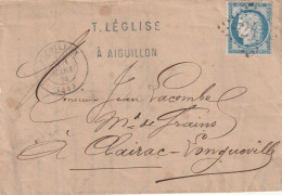 Lettre De Aiguillon à Clairac Longueville LAC - 1849-1876: Periodo Clásico