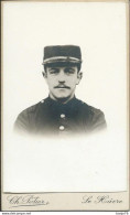 Photo Originale Militaire Format Carte De Visite - Portrait Par Photographe Ch. Potier Le Havre - War, Military