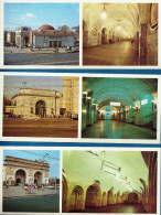 *RUSSIE - MOSCOU - Pochette Avec Un Ensemble De 12 Photos Du Métro - Other & Unclassified