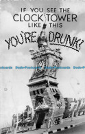R161776 If You See The Clock Tower Like This You Are Drunk. Valentine. RP. 1963 - Monde