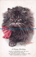 R161800 Greetings. A Happy Birthday. Kitten. Inter Art. 1921 - World