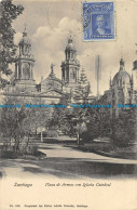 R161841 Santiago. Plaza De Armas Con Iglesia Catedral. Adolfo Conrads - World