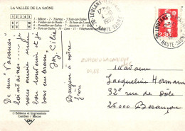 Cachet Manuel Double Loulans-les-Forges Sur Marianne Du Bicentenaire N°2629YetT - Handstempel