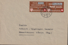 1942 Schweiz Brief ⵙ  Zum: CH Z33b, Mi:CH W Zd 3 Altstoffverwertung. Fr.- Dt. - Storia Postale