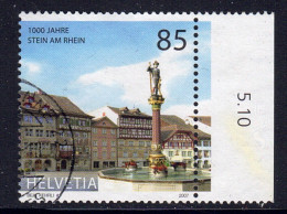 Suisse // Switzerland // 2000-2009 // 2007 //  1000 Ans De Stein Am Rhein Oblitérée , Fontaine No. 1219 - Usados