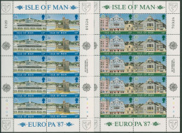 Isle Of Man 1987 Europa CEPT Architektur Kleinb. 335/38 K Postfrisch (C90664) - Isola Di Man