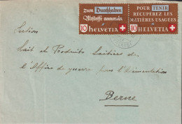 1942 Schweiz Brief ⵙ  Zum: CH Z33a, Mi:CH W Zd 1 Altstoffverwertung. Dt.-fr. - Briefe U. Dokumente