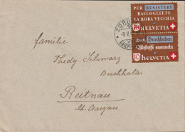1942 Schweiz Brief ⵙ  Zum: CH Z34d, Mi:CH W Zd 5 Altstoffverwertung. It.- Dt. - Storia Postale