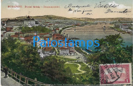 229891 HUNGARY BUDAPEST VIEW PANORAMA CANCEL CIRCULATED TO ARGENTINA POSTAL POSTCARD - Hongrie