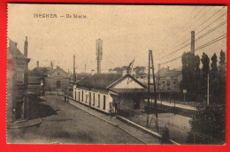 VBC-14 RARE Iseghem De Statie  La Gare. Used Under Cover In 1918 - Izegem