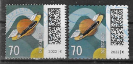 BRD 2022  Mi.Nr. 3670 + 3678 , Satelit - Nassklebend + Selbstklebend / Self-adhesive - Gestempelt / Fine Used / (o - Used Stamps