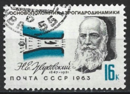 Russia 1963. Scott #2774 (U) N. E. Zhukovski (1887-1914), Aerodynamics Pioneer - Used Stamps