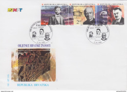 Croatia 1996,  Scientists, Paleontologist, Geologist, FDC, Gjuro Pilar - Fossiles