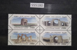 555180; Syria; 2022; Ancient Arches Of Syria; 1000 - 1600 - 3000 - 4400 Pounds; MNH - Syria
