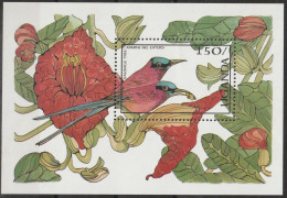 1987 Uganda Carmine Bee Eater Souvenir Sheet (** / MNH / UMM) - Sperlingsvögel & Singvögel