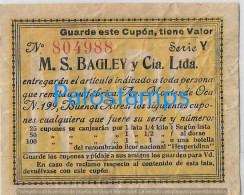 229896 ARGENTINA BUENOS AIRES PUBLICITY M.S BAGLEY Y CIA HESPERIDINA CUPON NO POSTAL POSTCARD - Argentine
