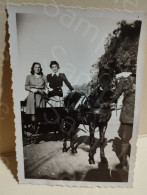 Photo Greece Rhodos Rodos Rodi. Carriage Persons Italian Occupation. 9x6 Cm. - War, Military