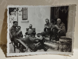 Photo Greece Rhodos Rodos Rodi. Military Coffee Italian Occupation. 9x6 Cm. - Krieg, Militär