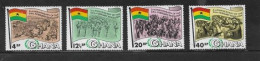 1968 The 2nd Anniversary Of February Revolution. Set MNH - Ghana (1957-...)