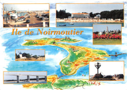 85-ILE DE NOIRMOUTIER LA CARTE DE L ILE-N°T2758-C/0399 - Ile De Noirmoutier