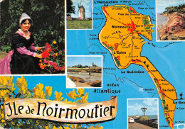 85-ILE DE NOIRMOUTIER LA CARTE DE L ILE-N°T2758-C/0383 - Ile De Noirmoutier