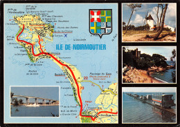 85-ILE DE NOIRMOUTIER LA CARTE DE L ILE-N°T2758-C/0355 - Ile De Noirmoutier