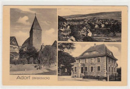 39085941 - Adorf ( Waldeck ) Mit Postamt, Kirche Und Ehrenmal Ungelaufen  Gute Erhaltung. - Autres & Non Classés