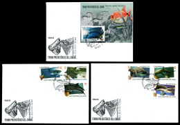 2015 "Prehistoric Animals Of The Caribbean", FDC, Prehistoric Fishes - Fossiles