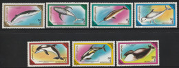 1990 Mongolia Whales And Dolphins Set (** / MNH / UMM) - Walvissen