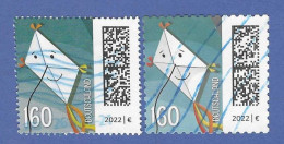 BRD 2022  Mi.Nr. 3647 + 3654 , Drachen - Nassklebend + Selbstklebend / Self-adhesive - Gestempelt / Fine Used / (o) - Used Stamps