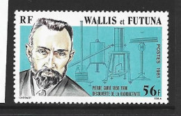 Wallis & Futuna Islands 1981 Pierre Curie 56 Fr Single MNH - Ongebruikt