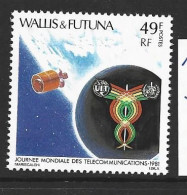 Wallis & Futuna Islands 1981 Telecommunications 49 Fr Single MNH - Neufs