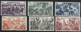 AFRIQUE EQUATORIALE FRANCAISE N° 44/48 SERIE TCHAD AU RHIEN NEUF CHARNIERE TRES LEGERE - Unused Stamps