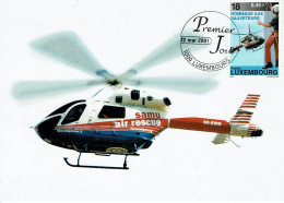 Luxemburg 2001 - MiNr 1532 MK - Rettungshubschrauber Boeing MD 902 Explorer - Hélicoptères