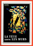 Carte Postale : La Tête Contre Les Murs (film - Cinéma - Affiche) Illustration : Villemot - Posters On Cards