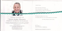 Louis (Lode) Wouters-Van Roosbroeck, Kwaadmechelen 1929, Geel 2014. Wielrenner, Belgisch En Olympisch Kampioen.Foto - Todesanzeige