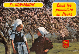 76-NORMANDIE FOLKLORE SOUS LES POMMIERS-N°T2771-C/0281 - Autres & Non Classés
