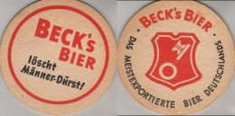 5005167 Bierdeckel Rund - Becks - Sous-bocks