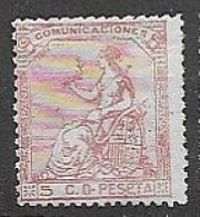 Spain Mh * 40 Euros 1873 - Unused Stamps