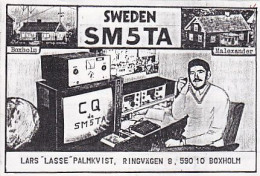 AK 214891 QSL - Sweden - Boxholm - Radio Amateur
