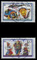 BRD BUND 1989 Nr 1417-1418 Zentrisch Gestempelt X86DCFA - Used Stamps