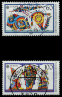 BRD BUND 1989 Nr 1417-1418 Zentrisch Gestempelt X86DCFE - Used Stamps