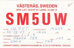 AK 214894 QSL - Sweden - Västeras - Radio Amateur