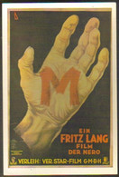 Carte Postale : "M" Le Maudit (affiche, Film, Cinéma) Fritz Lang (1931) - Affiches Sur Carte