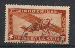 INDOCHINE - 1933-38 - Poste Aérienne PA N°YT. 7 - Avion 30c Brun-jaune - Oblitéré / Used - Usati