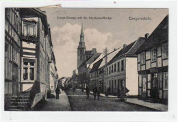 39010141 - Tangermuende Mit Lange - Strasse Und St. Stephanskirche Gelaufen Von 1923. Leichte Stempelspuren, Leichter B - Tangermünde