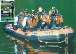 Luxemburg 2001 - MiNr 1533 MK - Rettungstaucher - Bateaux