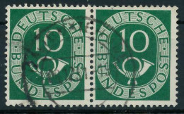 BRD DS POSTHORN Nr 128 Gestempelt WAAGR PAAR X82F0DE - Used Stamps