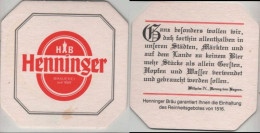 5006681 Bierdeckel Quadratisch - Henninger - Sous-bocks